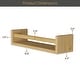 preview thumbnail 28 of 27, Wallniture Elba Wall Mounted Kids Shelves Nursery Storage Toy Organizer Wood Bookshelf, Set of 2