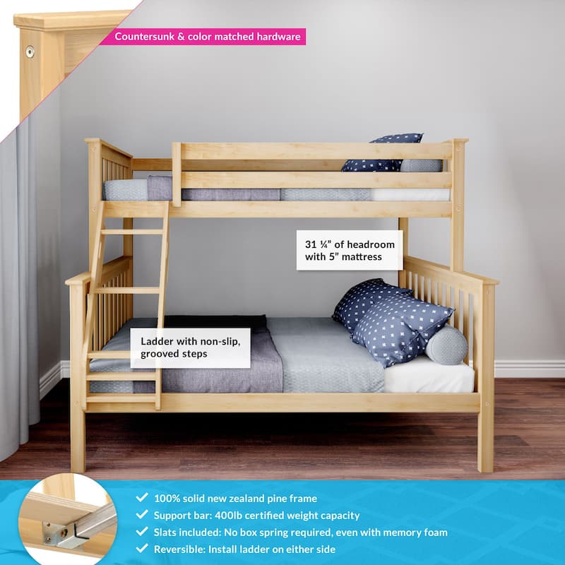 Max and Lily Twin over Full Bunk Bed
