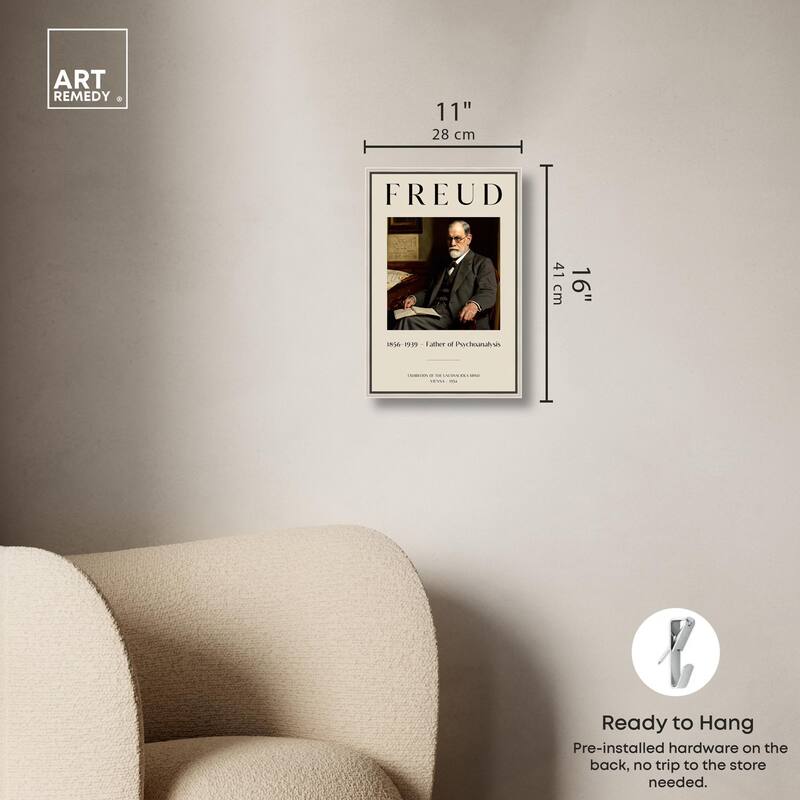 Father of Psychoanalysis Art Canvas by Art Remedy