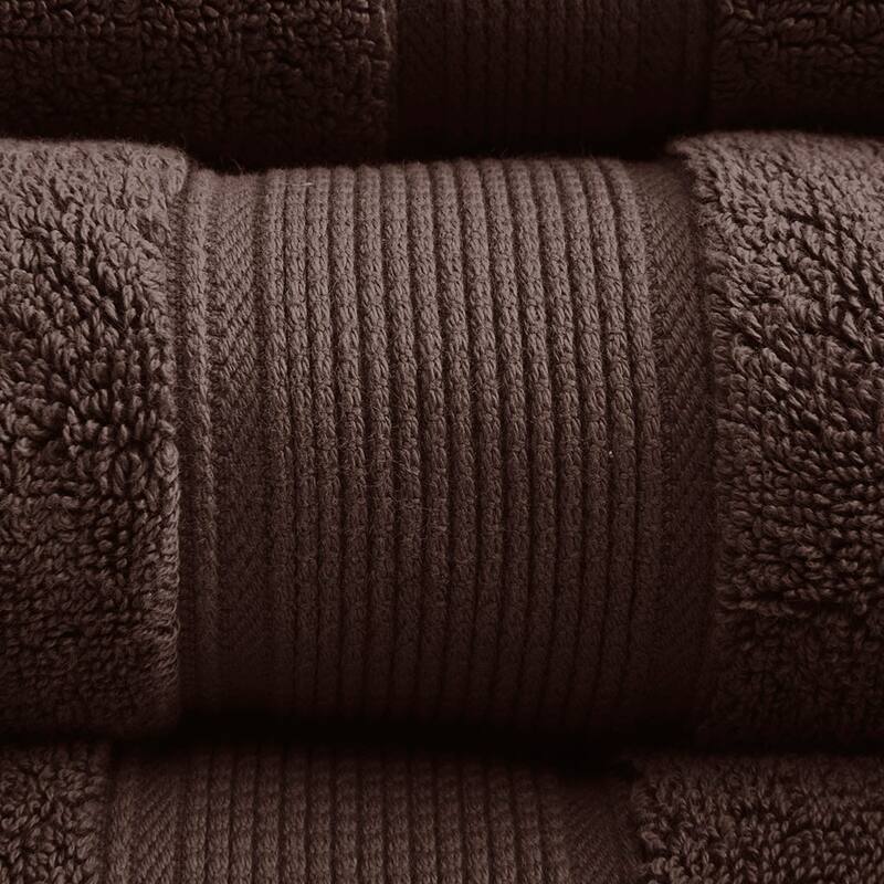 One hundred percent Cotton 8 Piece Antimicrobial Towel Set