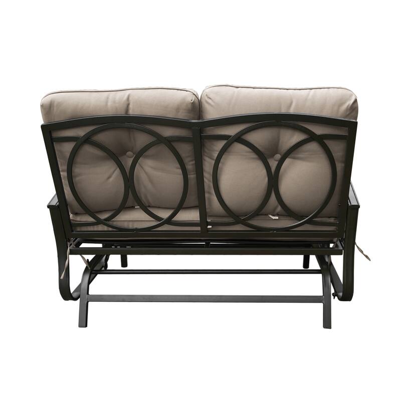 Kozyard Cozy Two Rocking Love Seats Glider Swing Bench/Rocker