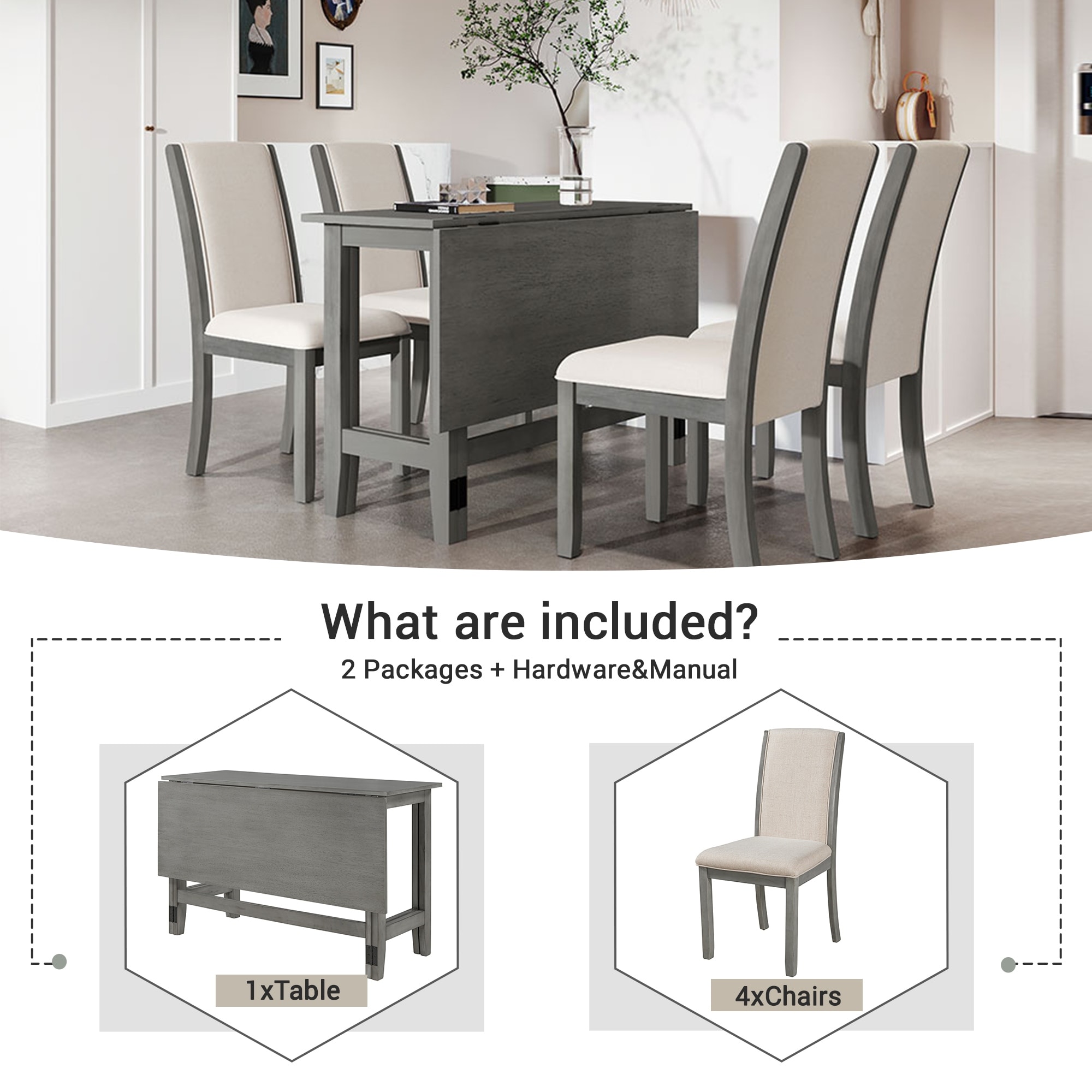 4 seater extendable on sale dining table