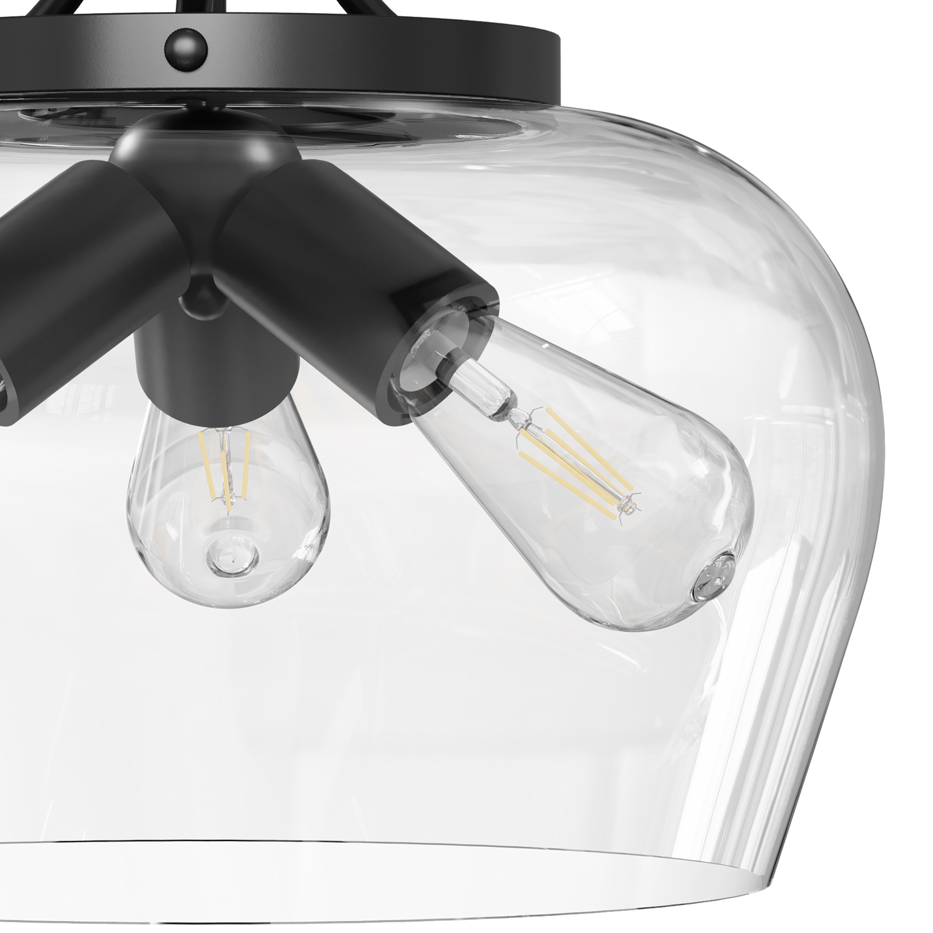 CO-Z 3-Light Semi Flush Mount Ceiling Light - On Sale - Overstock