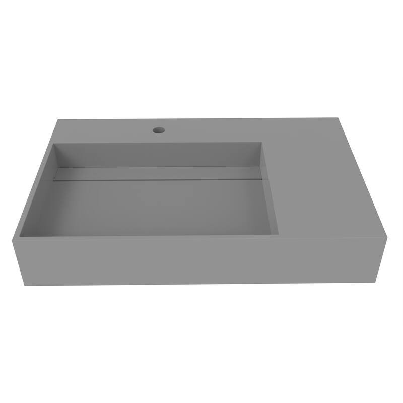 Juniper Stone Solid Surface Wall-mounted Vessel Sink