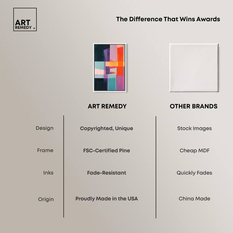 Color Blocks II Canvas by Art Remedy