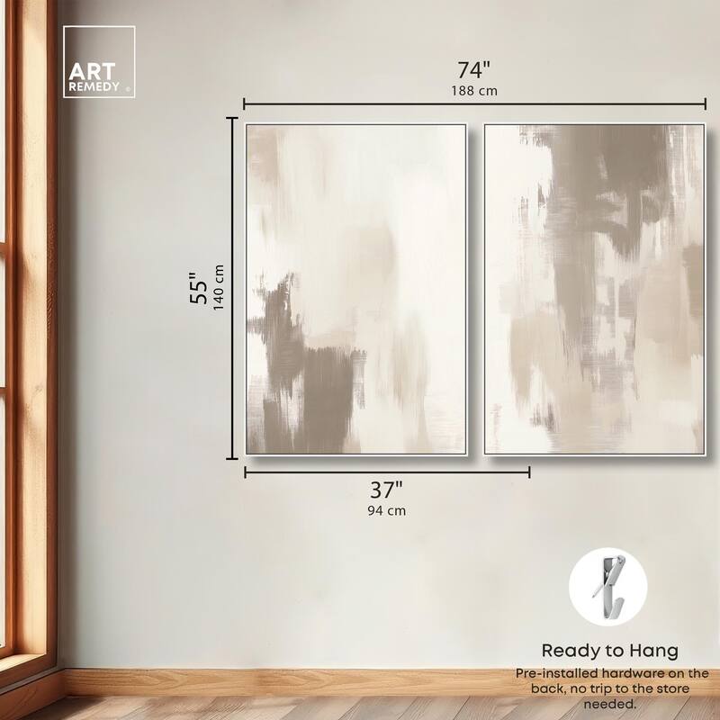 Winter Mist I Canvas Set of 2 by Art Remedy