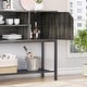 preview thumbnail 10 of 20, Kitchen Sideboard Buffet Cabinet with Adjustable Shelves Console Table