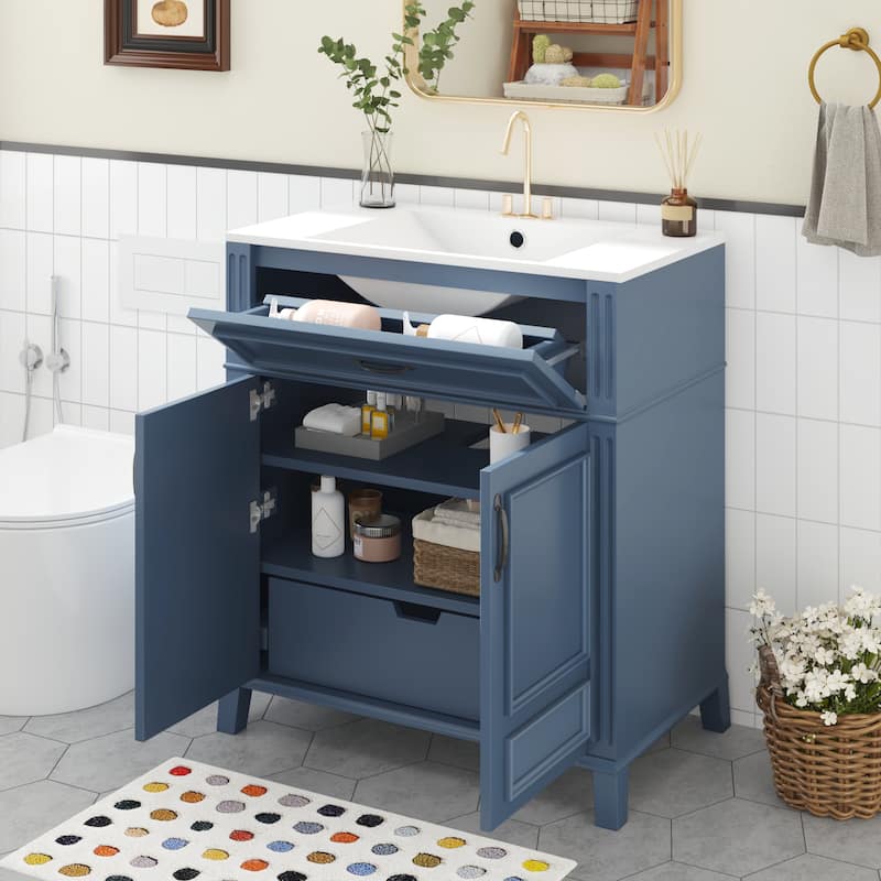 30'' Bathroom Vanity with Ceramic Sink