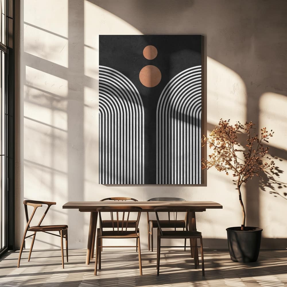 "Circles 3" Wrapped Canvas Wall Art