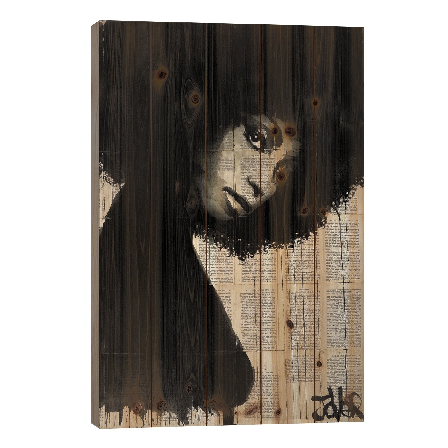 Celistine Print On Wood by Loui Jover - Multi-Color