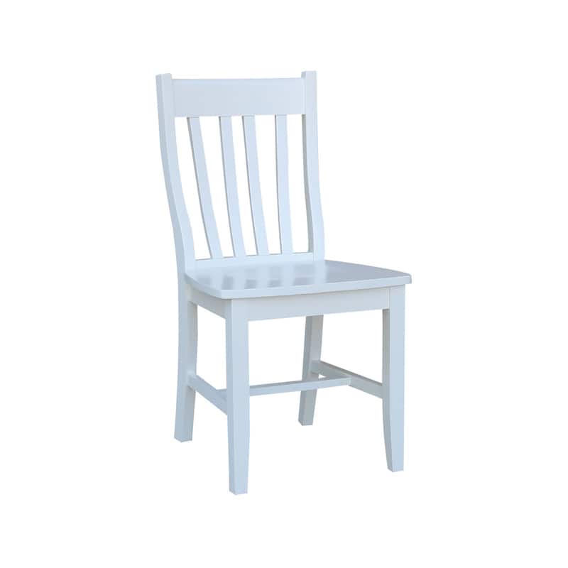 Copper Grove Quince Solid Wood Schoolhouse Chairs, Set of 2