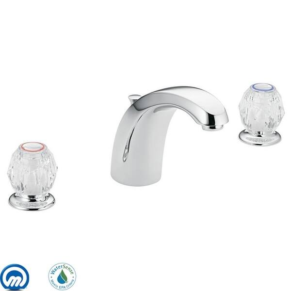 Moen 4962 Double Handle Widespread Bathroom Faucet From The Chateau Chrome Overstock 16603885