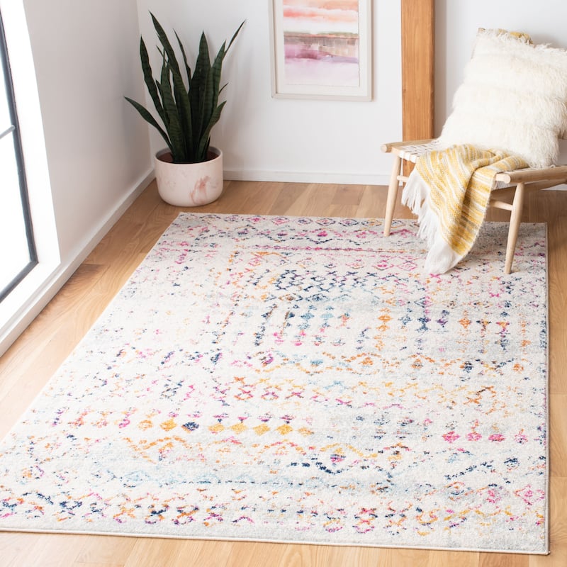 SAFAVIEH Tulum Cordie Boho Moroccan Distressed Rug - 8' x 10' - Ivory/Gold
