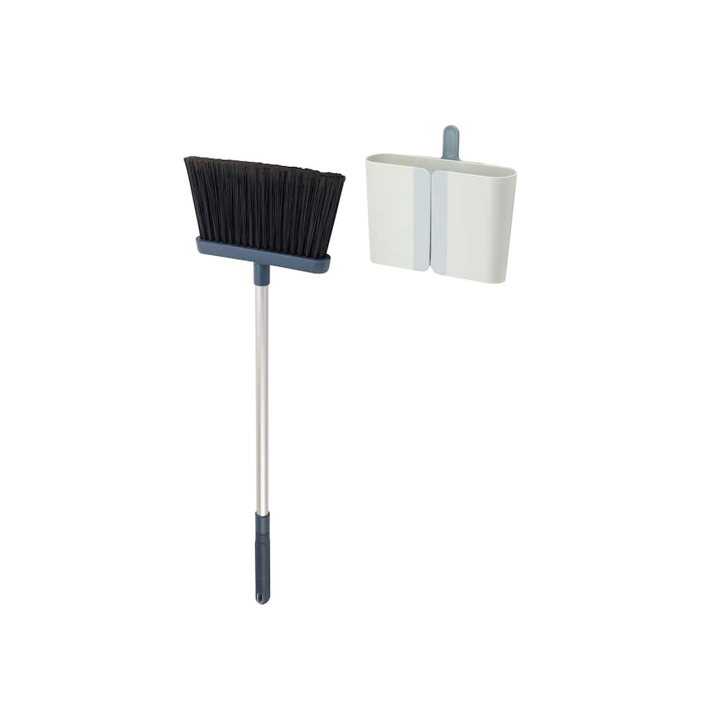 Joseph Joseph CleanStore Wall-mounted Broom with Dust-shield Storage