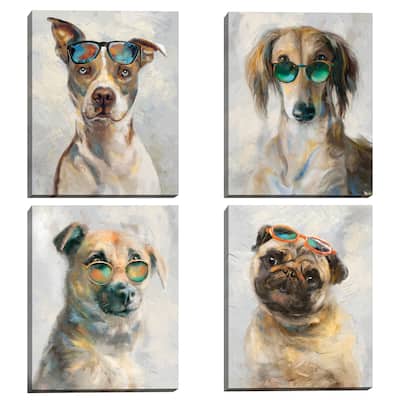 Cool Kids I - IV by Studio Arts Canvas Art Prints