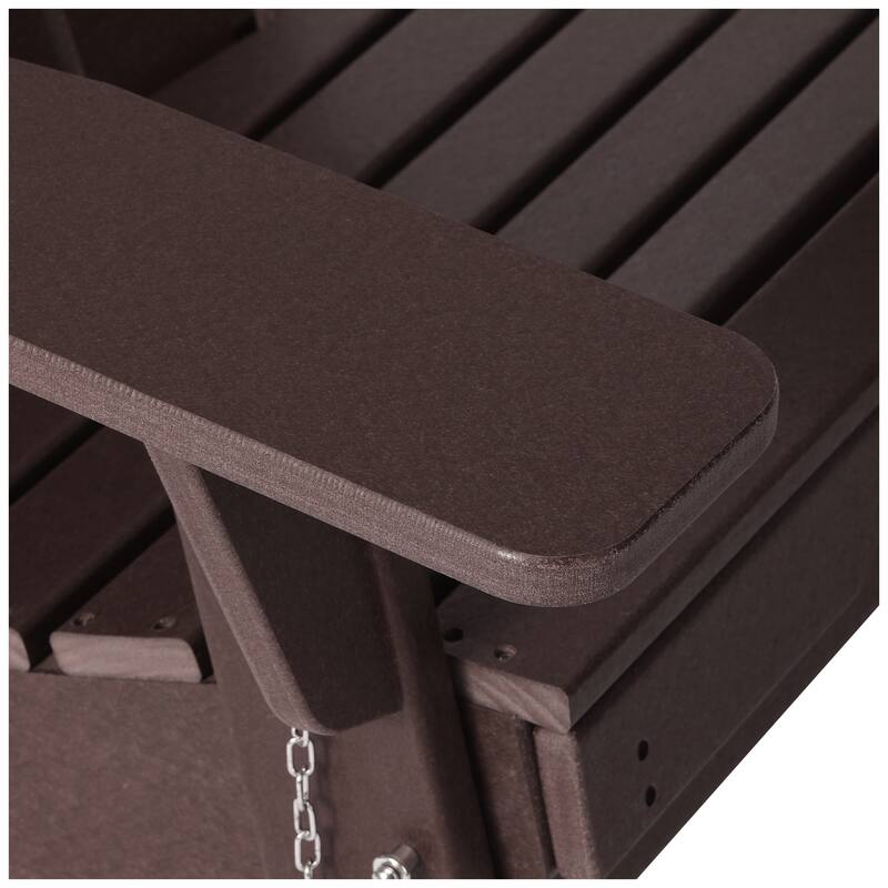 Laguna Outdoor Folding Adjustable Adirondack Chair with Hideaway Ottoman & Round Side Table