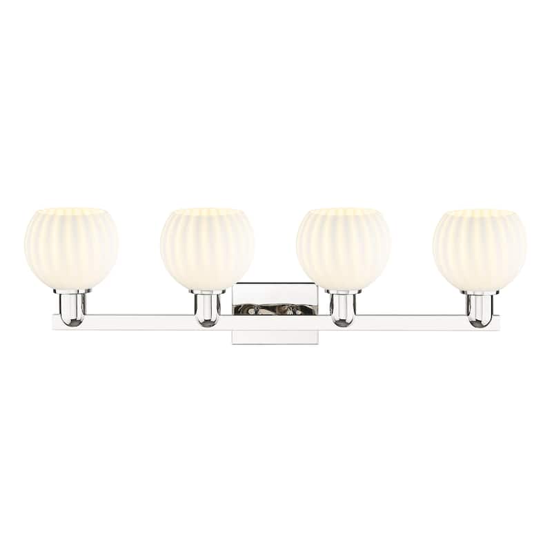 Innovations Lighting Endless Possibilities Arcadia - White Venetian - 4 Light 33" Bath Vanity Light
