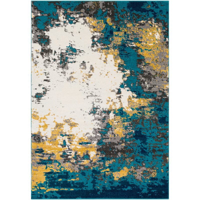 Avery Abstract Watercolor Area Rug