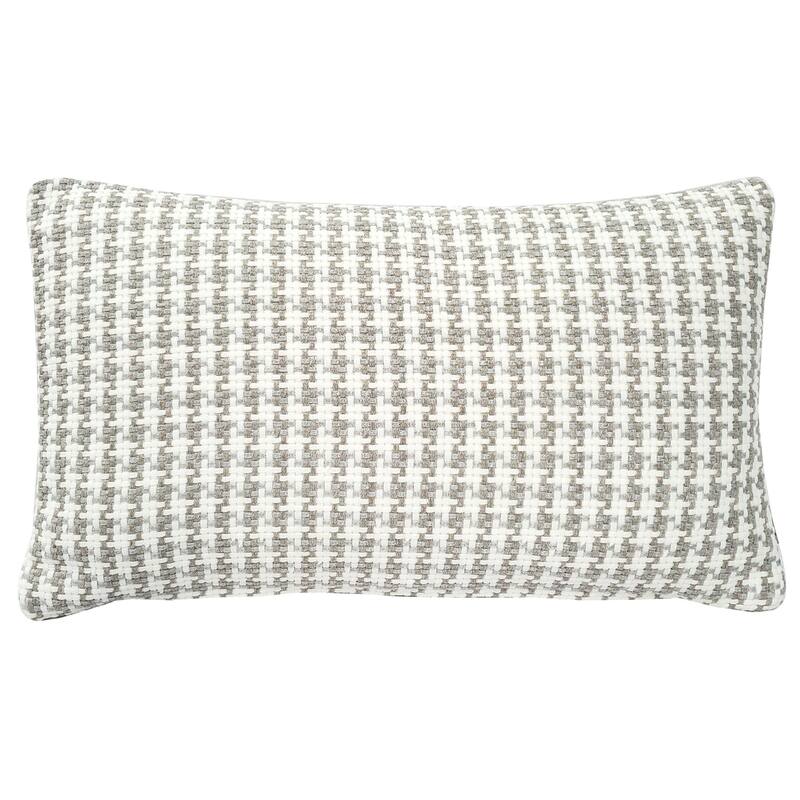 Coco Jicama Houndstooth Throw Pillow - 19" x 12" - Cover Only