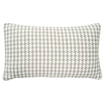 Coco Jicama Houndstooth Throw Pillow
