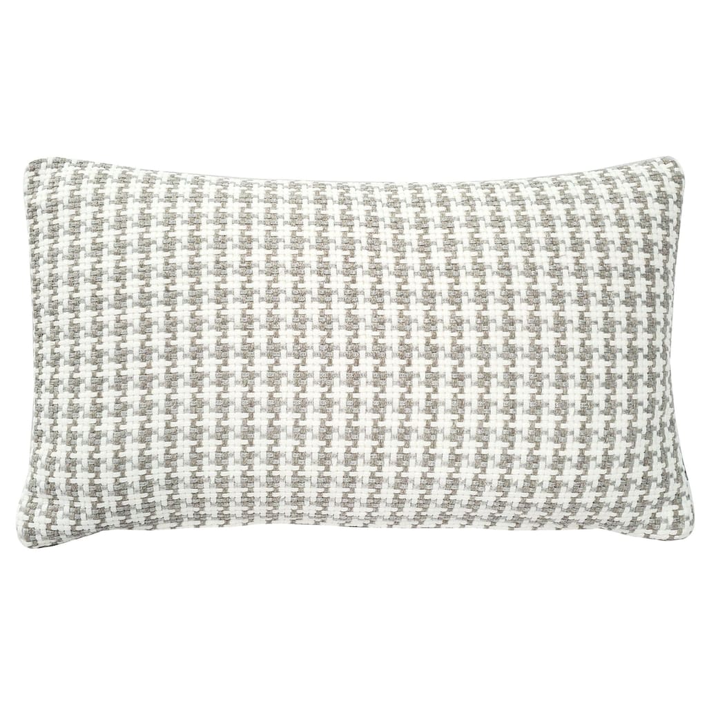 Coco Jicama Houndstooth Throw Pillow