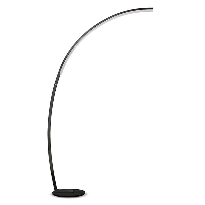 Strick & Bolton Zouma Chrome Dimmable LED Arc Floor Lamp