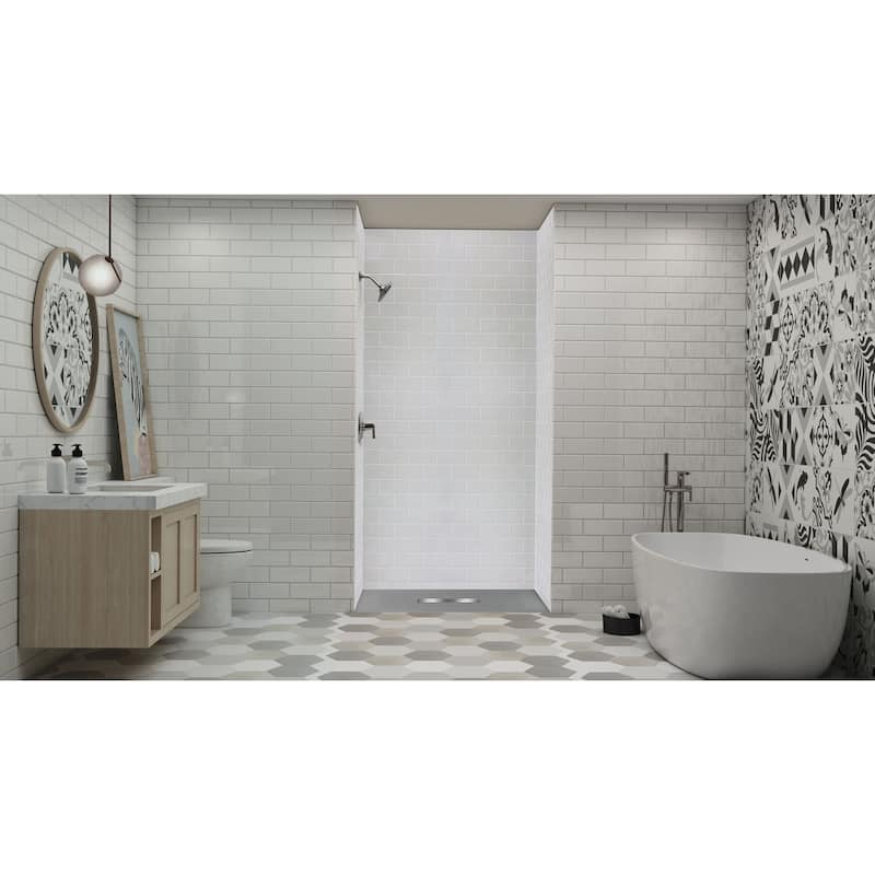 Transolid FZS6642C 64-7/8" x 41-1/2" Rectangular Shower Base with