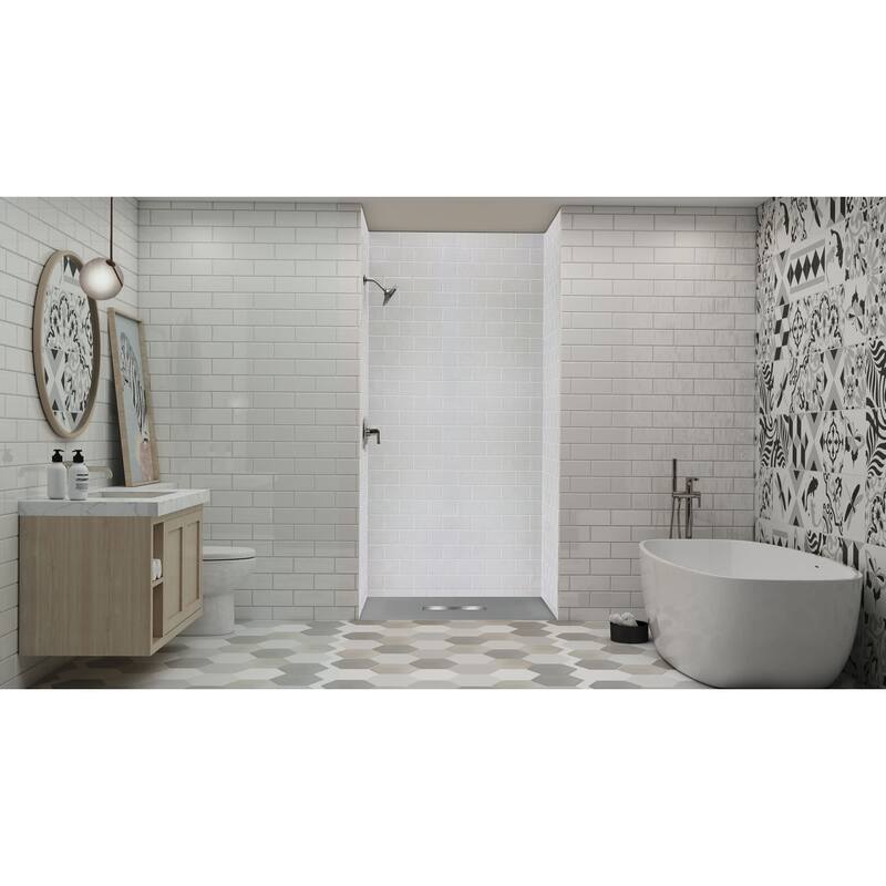 Transolid FZS7248C 70-7/8" x 47-1/2" Rectangular Shower Base with