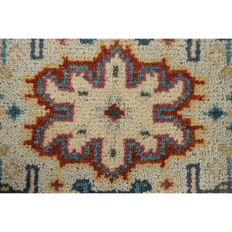 Kazak Indian Accent Rug Handmade Wool Carpet - 2'0" x 3'0"