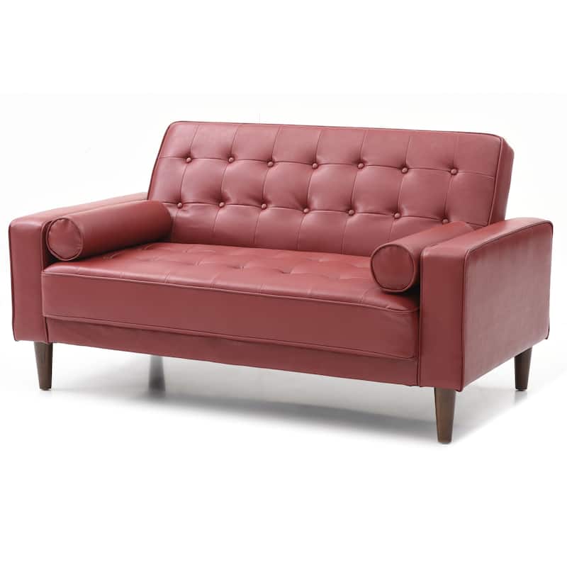 Andrews Faux Leather Loveseat Bed