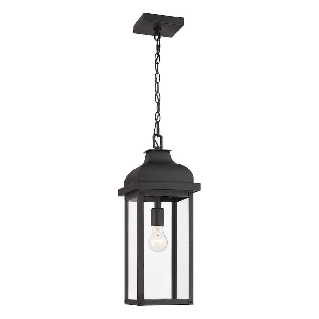 Artcraft Madrid 1-Light Outdoor Pendant - Clear Glass Shade