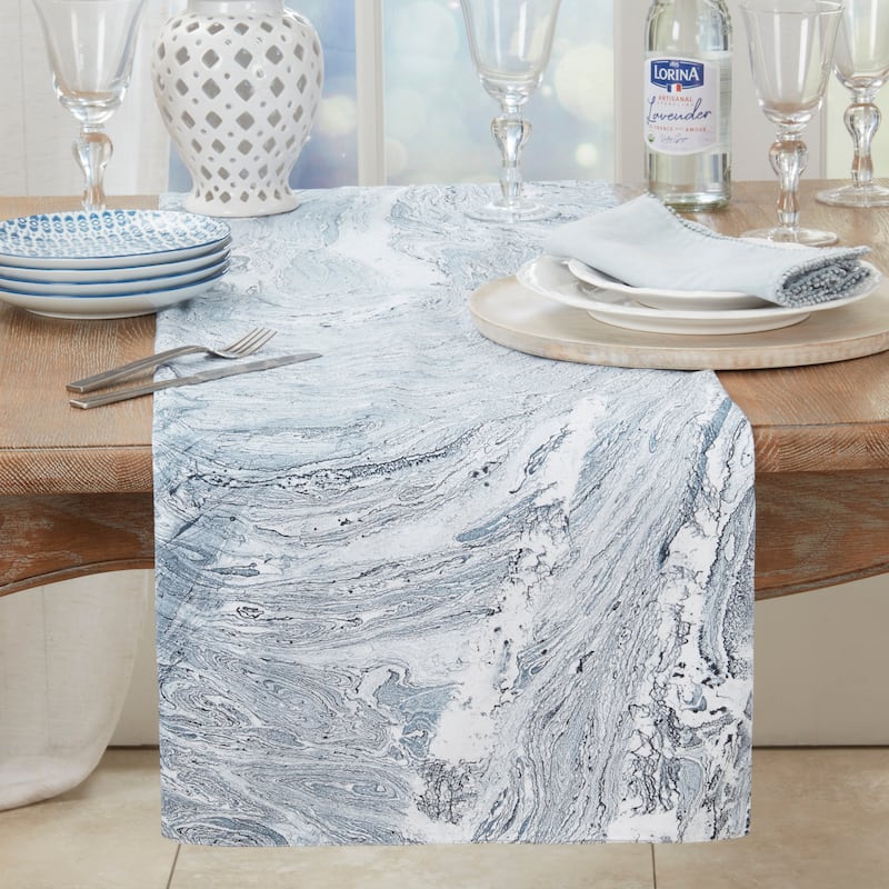 Ink Spill Delight Table Runner - 16"x72"
