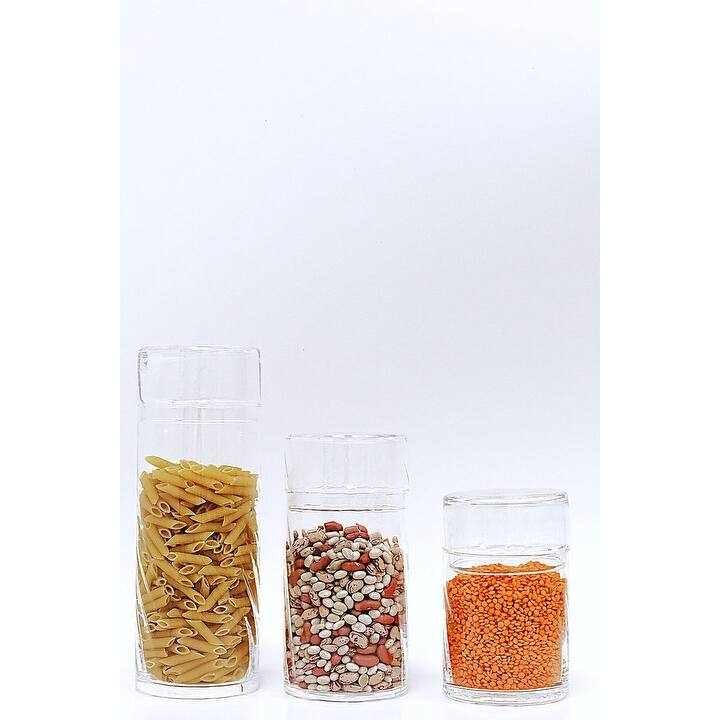 Canister Jar with Spiral Design, Liscio Ottico