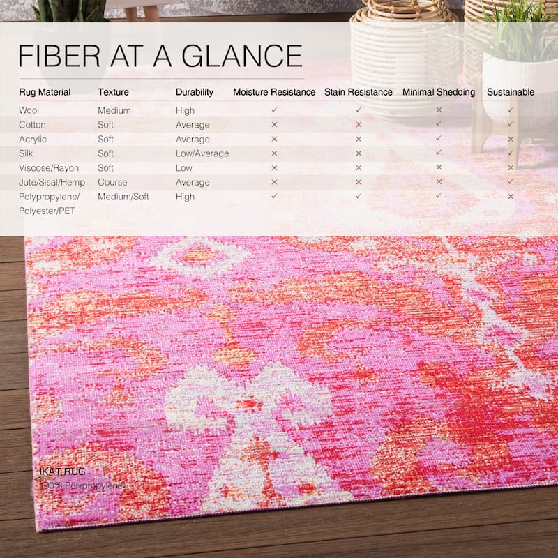 Nyla Indoor/ Outdoor Ikat Area Rug
