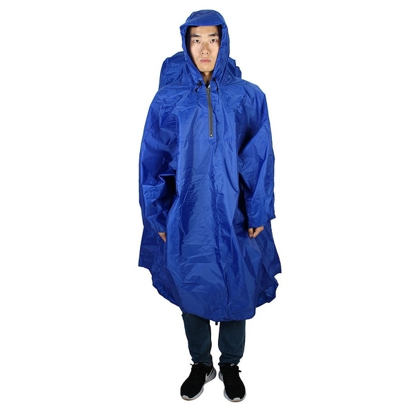 Royal blue rain poncho new arrivals