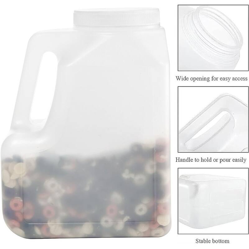 2 Pcs White Plastic Gallon Jar with Handle Bed Bath & Beyond 39120540