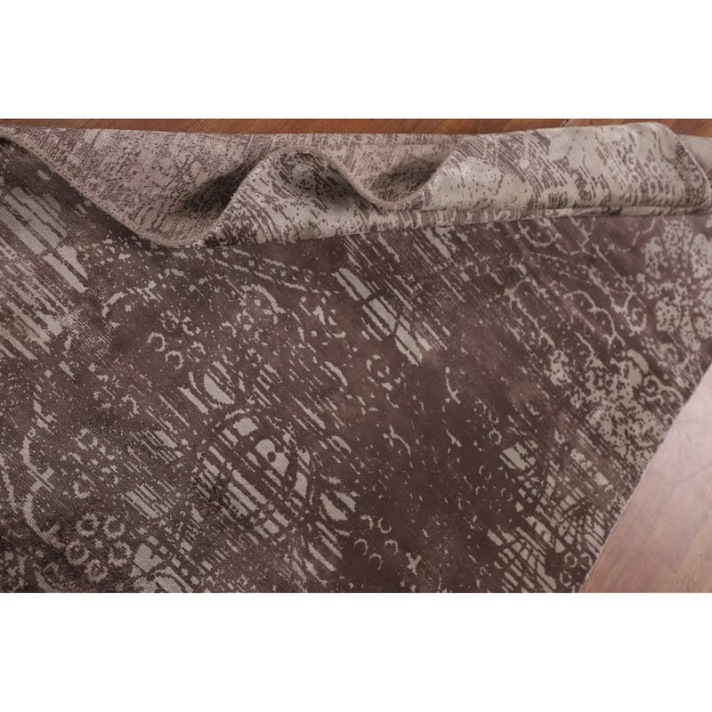 All-Over Abstract Indian Modern Area Accent Rug Handmade Wool Carpet - 3'7"x 5'4"