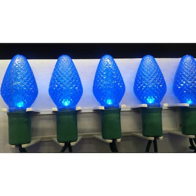Blue Led Light String Set of 25 Lights C7