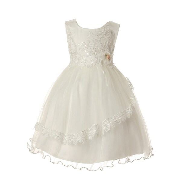 baby white occasion dress