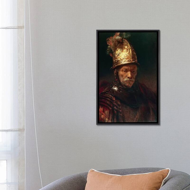 iCanvas "The Man With The Golden Helmet, 1650-55" by Rembrandt van Rijn Framed