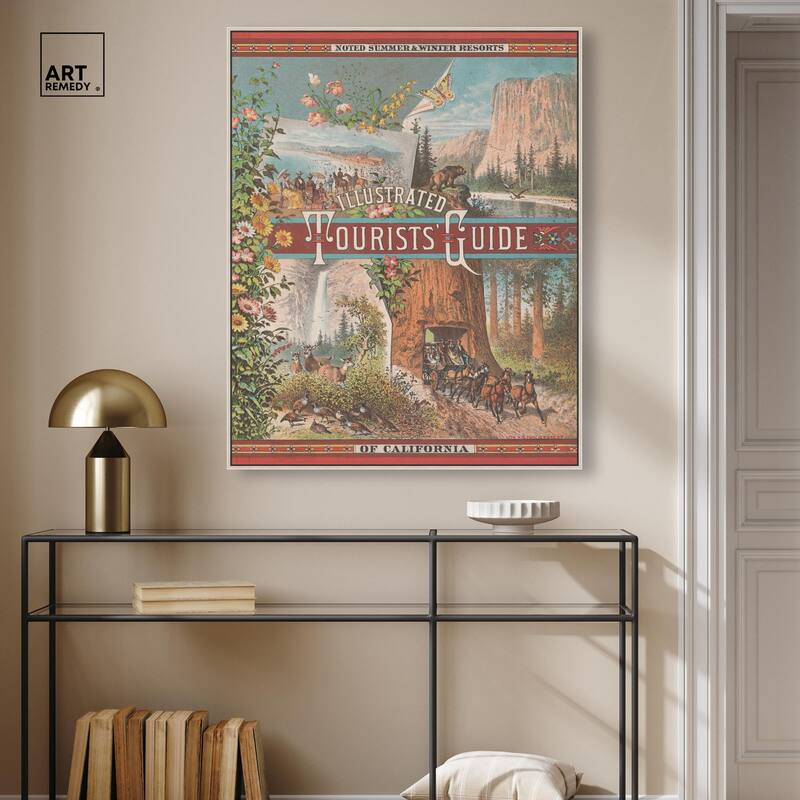 Tourists' Guide to California Canvas by Art Remedy
