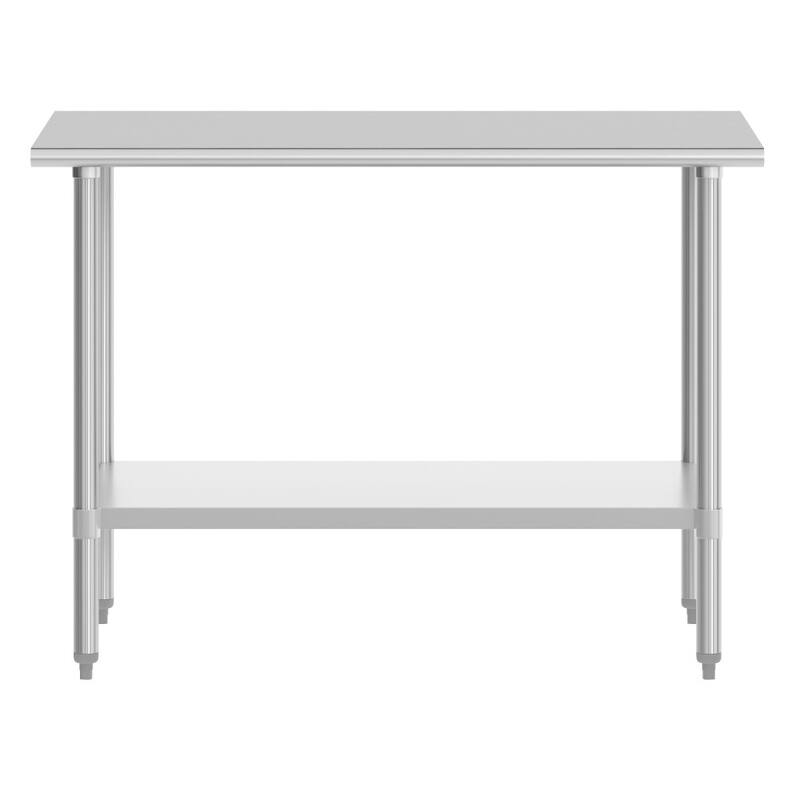 Stainless Steel 18 Gauge Work Table with Undershelf