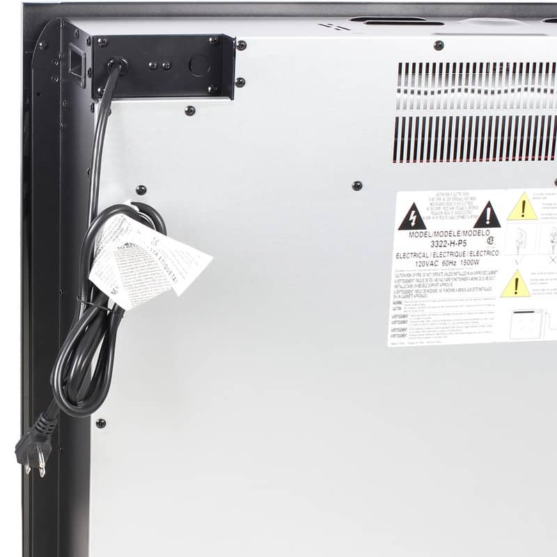 18/23/33 Inch Electric Fireplace Insert Ultra Thin Heater with Set Realistic Flame Touch Remote Control Overheating Protection