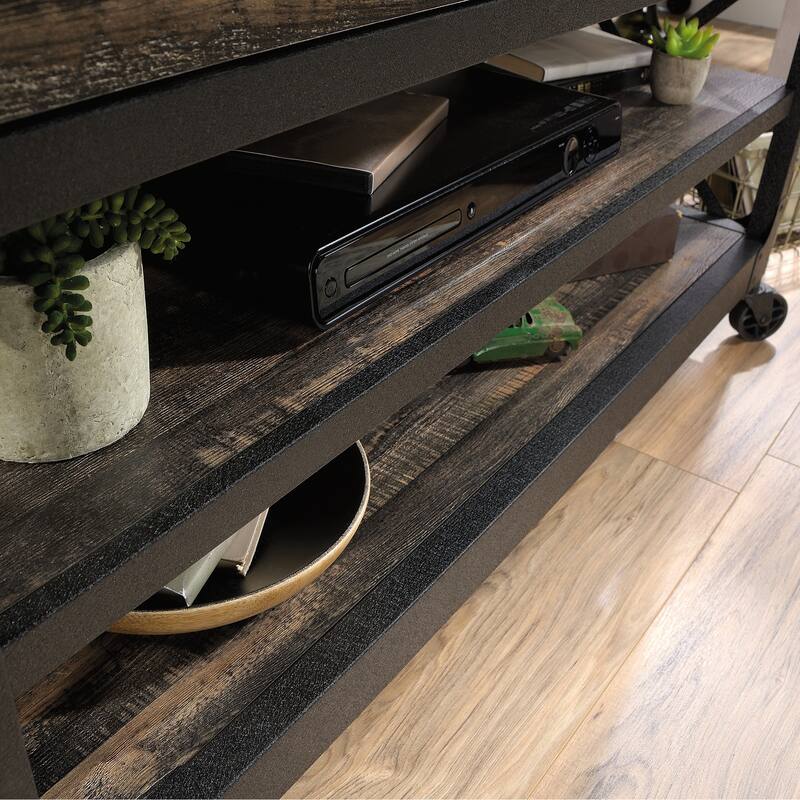 Wood TV Stand for TVs up to 52" with Smooth-Gliding Drawers, Brown - 49.13" W x 21.26" D x 28.74" H