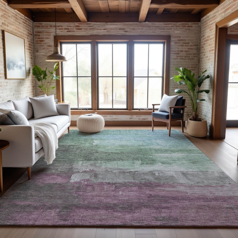 Premium Washable Super Soft Modern Brushstrokes Mayfield Rug