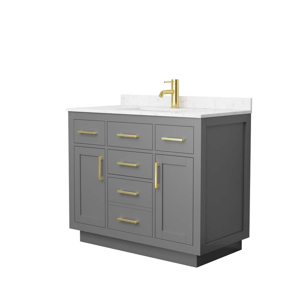 Beckett TK 42-inch Single Vanity, Cultured Marble Top