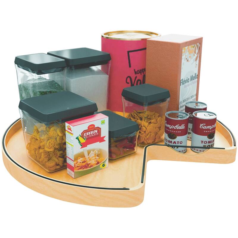 Rev-A-Shelf 4CC-401-32BS-1 Craftsman 32" Diameter Solid Maple Kidney