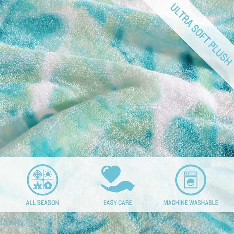 Tommy Bahama Printed Ultra Soft Plush Fleece Throw Blanket