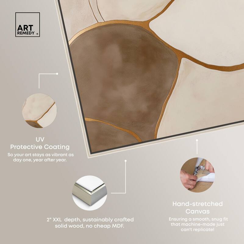 Taupe Terrain I Canvas by Art Remedy