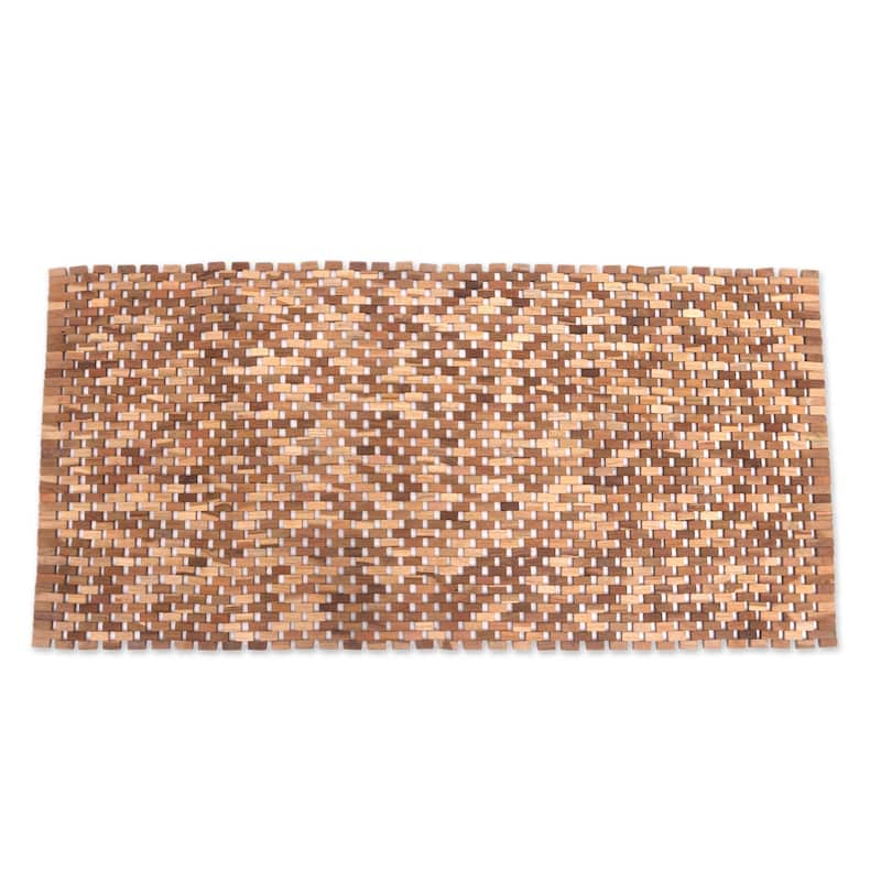 Novica Handmade Teak Wood Mat (48 Inch)